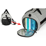 Mens Women Sports Travel Duffel Bags Shoulder Bag, Waterproof Gym Fitness Bag Weekender Overnight Handbag with Shoe Pocket