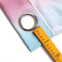 2-Layers Blackout Curtains Eyelet Ring Top Window Drapes Grommet Top Room Darkening Curtain Star Curtain Panel For Kids Boy Girl Bedroom Decor