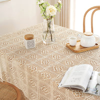 Lace Tassels Table Cloth Cover Rectangle Square Tablecloth Wedding Dining Decor