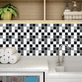 24Pcs Floral Mosaic Tile Stickers Self Adhesive Home Wall Decor Transfers Decal