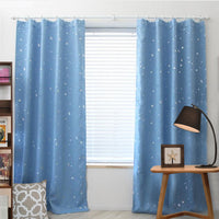 Star Blackout Window Curtains Room Thermal Insulated for Kids Boy Girls Bedroom
