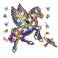 Wooden Animals Jigsaw Puzzles Owl Shape Puzzles Creative Jigsaw Pieces Colorful Building Block for Adults Kids Gift Family Party Game Toys, 100 Pieces