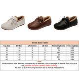 Women Bowknot Loafers Casual Shoes Lightweight Slip On Warm Flats Round Toe