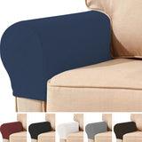 2Pcs Sofa Couch Stretch Armrest Covers Chair Furniture Arm Protectors Slipcovers