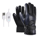 Motorcycle USB Electric Heated Gloves Windproof Cycling Skiing Winter Waterproof