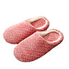 Unisex Plush Home Slippers Indoor Winter Warm Slip On Flat Shoes Anti-Slip