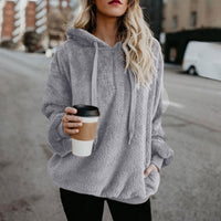 Women Hoodie Jumper Zip Up Sweater Casual Long Sleeve Hooded Sweatshirt Pullover