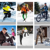 Motorcycle USB Electric Heated Gloves Windproof Cycling Skiing Winter Waterproof