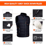 Unisex Electric Heated Vest V-Neck Jacket Waistcoat Thermal Heating Winter Warm
