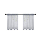 Cafe Kitchen Bathroom Window Curtain Panel Valance Drapes Rod Pocket Home Decor