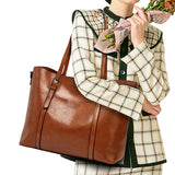 Women's PU Leather Fashion Handbag Tote Satchel Shoulder Bag Purse Crossbody Bag