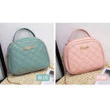 Women PU Leather Quilted Shoulder Bag with Chain Strap, Small Purse Crossbody Bag Handbag