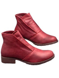 Women's Slouch Ankle Boots Ladies Chunky Anti-Slip Outdoor Winter Shoes