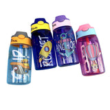 CVLIFE 16-Ounce Children Kids Boys Girls Water Bottle With Straw for School Leak-Proof