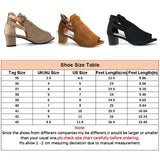 Women's Peep Toe Sandals High-Heeled Shoes Breathable Hollow Zipper Lightweight