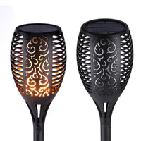 2/4/6Pcs 12LED Flame Solar Torch Light Waterproof Flickering Dancing Garden Lamp