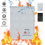 Waterproof Money Bag Fireproof Document Bag Fire Safe Cash Pouch Envelope Holder