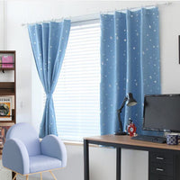 Star Blackout Window Curtains Room Thermal Insulated for Kids Boy Girls Bedroom
