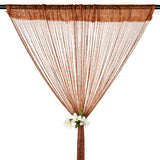 39"x78" String Door Curtain Beads Room Divider Crystal Tassel Fringe Beaded Window Panel