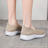 Women's Soft Flats Mesh Shoes Breathable Slip On Walking Shoes Casual Comfort