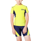 Boys Swimsuit Swimwear Short Sleeve Rash Guard Swim Tops Swim Shorts Shirt Board Swim Trunks Pants Board Shorts Boardshorts Beachwear Quick-Dry Sun Protection Casual Surfing Bathing Suit