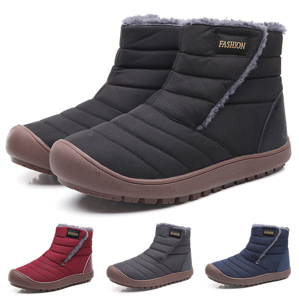 Women Men Winter Ankle Bootie Non-Slip Short Boots Slip On Outdoor Shoes