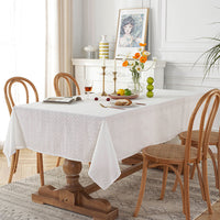 Hollow Cotton Table Cloth Cover Rectangle Square Tablecloth Kitchen Dining Decor
