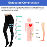 Thigh High Compression Stockings,20-30mmHg Compression Socks,Womens Compression Pantyhose for Varicose Vein Treatment