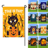 Halloween Fall Garden Flag Seasonal Garden Flags Vertical Double Sided Holiday Yard Flags for Outdoor Decorations, Ghost Pumpkin