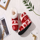 Women's Slippers Coral fleece Fur Ankle Boots Warm Indoor Home Shoes Soft Soled