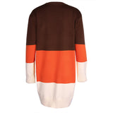 Ladies Retro Vintage Sweater Open Front Long Sleeve Classic Knit Cardigan Outwear Coat