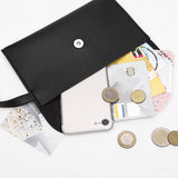 Women PU Leather Wristband Wallet Clutch Bag Phone Holder Zip Coin Purse Handbag