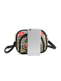 Women Handmade Embroidery Crossbody Bag Handbag Purses Shoulder Bag Phone Holder