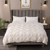 2/3Pcs Twist Flower Duvet Quilt Cover Set Queen King Size Bedding Set+Pillowcase