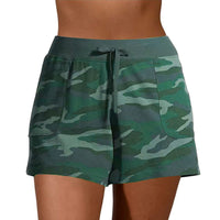Women Camouflage Quick-drying Shorts Casual Beach Soft Bottoms Sports Drawstring