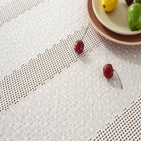 Hollow Cotton Table Cloth Cover Rectangle Square Tablecloth Kitchen Dining Decor