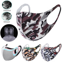 CUH Camouflage Frabic Face Masks,Adult Woman Man Mouth Covering,Strethable Mouth-muffle,Washable Reusable Mask
