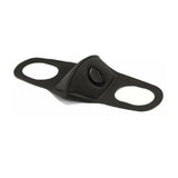 CUH Black Frabic Face Masks With Valve,Adult Woman Man Mouth Covering,Strethable Mouth-muffle,Washable Reusable Mask