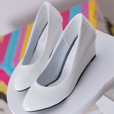 Womens Pumps Slip On High Wedge Heels Shoes Party Dress Shoes