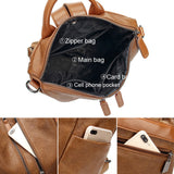 Women Handbag School Backpack Anti-Theft Waterproof Rucksack Zipper Shoulder Bag