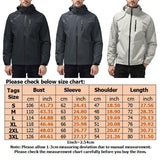 Men Solid Color Windproof Waterproof Jacket Outdoor Lapel Neck Windbreaker Coat