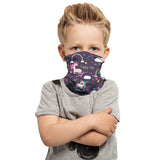 Ice Silk Kids Balaclava Tube Scarf Headband Face Mask Neck Gaiter Wrap Bandana