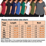 Womens Solid Color Crew Neck Casual Loose Plus Size Short Sleeve Blouse T-shirt