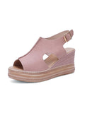 Women's Increase Height Sandals Buckle Wedge Sandal Open Toe Platform Sandals