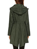 Women Waterproof Coat Jacket Raincoat Hooded Zipper Overcoat Windbreaker Outwear