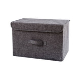 Foldable Cube Storage Bins with Lids and Handle, Large  Fabric Storage Basket Organizer Containers