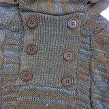 Men Fashion Knitted Tops Pullover Hoodies Long Sleeve Turtleneck Hooded Sweater