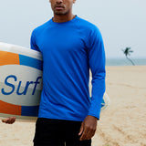 Mens Long Sleeve Shirt Scuba Diving Surfing Swimwear UV Protection Swimsuit Tops