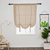 Tie Up Window Curtains, Sheer Window Drapes,Short Curtain Scarf,Cafe Kitchen Curtain Valance,Rod Pocket Curtain Panel