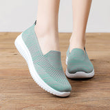 Women Ladies Casual Flat Shoes Comfort Slip-Ons Jogging Walking Sneakers